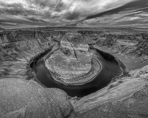 Celebrate Serenity: Horseshoe Bend River in Black and White
