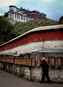 Walkway to the Mountain Monastery of Tibet 5 x 7 / Colored Tracy McCrackin Photography GiclŽe - Tracy McCrackin Photography