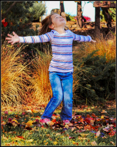 Girl Spinning in Fall Leaves Tracy McCrackin Photography - Tracy McCrackin Photography