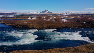 Spring Rapids in Iceland 5 x 7 / Colored Tracy McCrackin Photography GiclŽe - Tracy McCrackin Photography