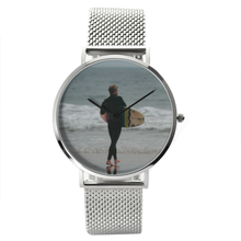 Load image into Gallery viewer, Surf’s Up - Waterproof Quartz Stainless Steel Band Watch - Tracy McCrackin Photography