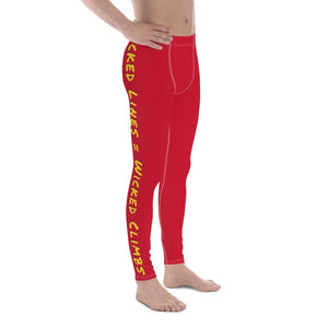 Wicked Lines Men's Leggings (Red) Tracy McCrackin Photography Clothing - Tracy McCrackin Photography