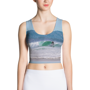 Surfer Summer Crop Top Printful Clothing - Tracy McCrackin Photography