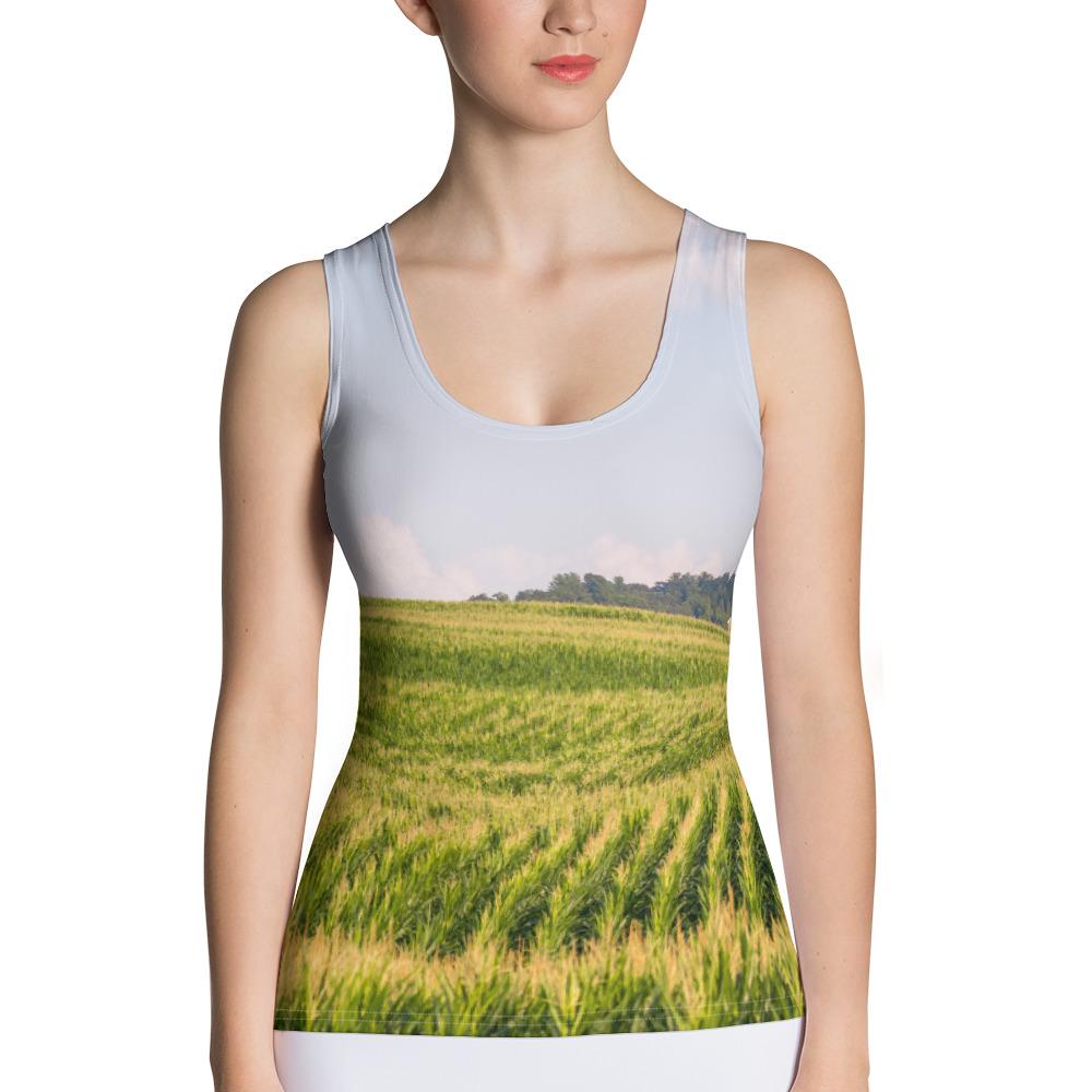 Country Fields Tank Top Printful Clothing - Tracy McCrackin Photography
