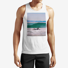 Load image into Gallery viewer, Ride the Wave Men&#39;s Performance Tank Top Shirt Printy6 Clothing - Tracy McCrackin Photography