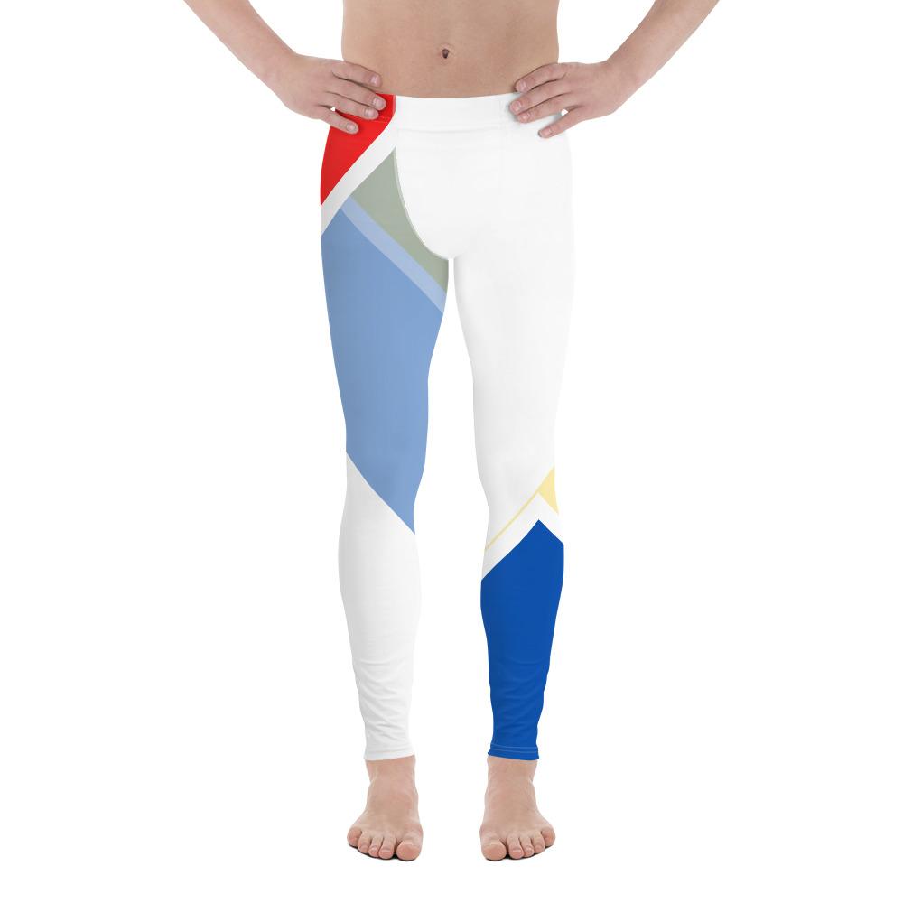 Vibrant Men's Leggings (Red/White/Blue) Tracy McCrackin Photography Clothing - Tracy McCrackin Photography
