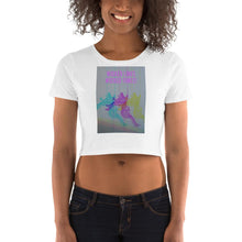 Load image into Gallery viewer, Wicked Lines Rock Climbing Crop Tee Tracy McCrackin Photography - Tracy McCrackin Photography