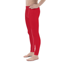 Load image into Gallery viewer, Can&#39;t Stop Men&#39;s Workout Leggings (Red) Tracy McCrackin Photography Clothing - Tracy McCrackin Photography