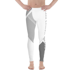 Wicked Climbs Men's Leggings (White/Grey) Tracy McCrackin Photography Clothing - Tracy McCrackin Photography