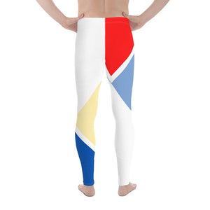 Vibrant Men's Leggings (Red/White/Blue) Tracy McCrackin Photography Clothing - Tracy McCrackin Photography