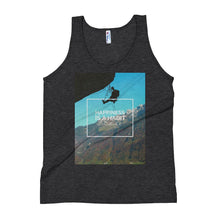 Load image into Gallery viewer, Happiness is a Habit Climbing Unisex Tank Top Tracy McCrackin Photography - Tracy McCrackin Photography