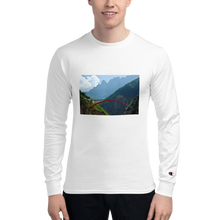 Load image into Gallery viewer, Red Bridge - Men&#39;s Champion Long Sleeve Shirt Printful Clothing - Tracy McCrackin Photography