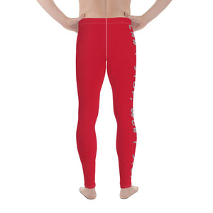 Can't Stop Men's Workout Leggings (Red) Tracy McCrackin Photography Clothing - Tracy McCrackin Photography