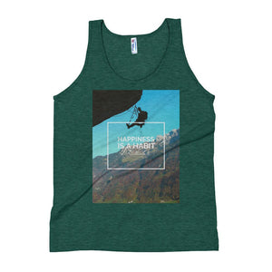 Happiness is a Habit Climbing Unisex Tank Top Tracy McCrackin Photography - Tracy McCrackin Photography