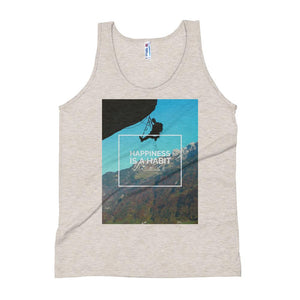 Happiness is a Habit Climbing Unisex Tank Top Tracy McCrackin Photography - Tracy McCrackin Photography