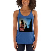 Load image into Gallery viewer, Can&#39;t Stop Wont Stop Women&#39;s Racerback Tank Tracy McCrackin Photography - Tracy McCrackin Photography