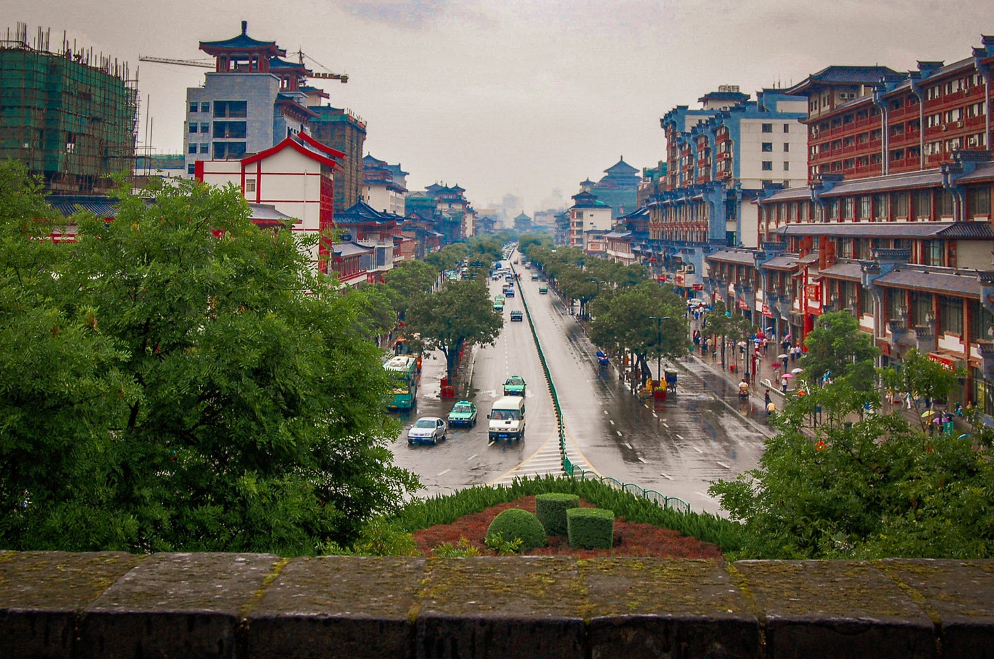 Downtown China 5 x 7 / Colored Tracy McCrackin Photography - Tracy McCrackin Photography