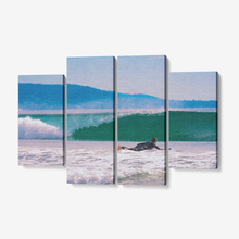 Load image into Gallery viewer, Catching the Big One - 4 Piece Canvas Wall Art - Framed Ready to Hang 4x12&quot;x32 Printy6 Wall art - Tracy McCrackin Photography