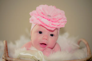 Baby with Pink Rose in a Basket Tracy McCrackin Photography - Tracy McCrackin Photography