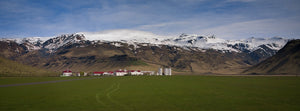 Iceland's Historic Farm Under the Volcano Panorama 32 x 8 / Colored Tracy McCrackin Photography GiclŽe - Tracy McCrackin Photography