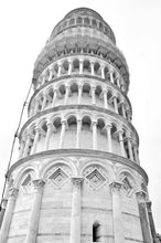 Load image into Gallery viewer, Leaning Tower of Pisa&#39;s Architecture 5 x 7 / B&amp;W Tracy McCrackin Photography GiclŽe - Tracy McCrackin Photography