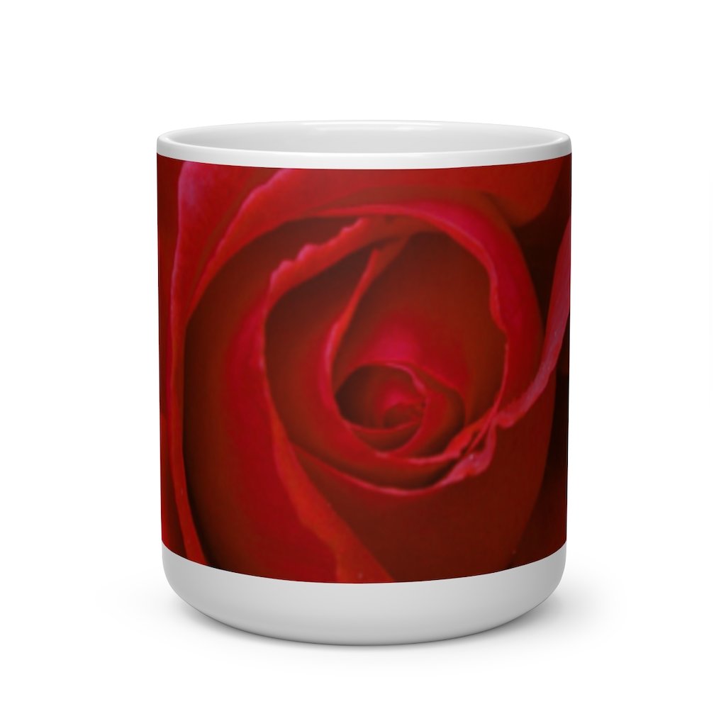 Heart Shape Rose Mug Printify Mug - Tracy McCrackin Photography
