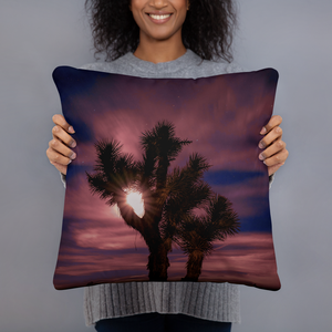 Joshua Tree at Night Pillows Printful Home Decor - Tracy McCrackin Photography