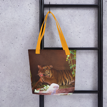 Load image into Gallery viewer, Lion Tote bag Printful Bags - Tracy McCrackin Photography