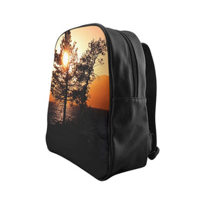 Lake Tahoe Mountain Sunset Utility Backpack Printify Bags - Tracy McCrackin Photography