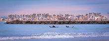 Load image into Gallery viewer, Happiness Comes in Waves Newport Beach 24 X 6 / Sunset Tracy McCrackin Photography GiclŽe - Tracy McCrackin Photography