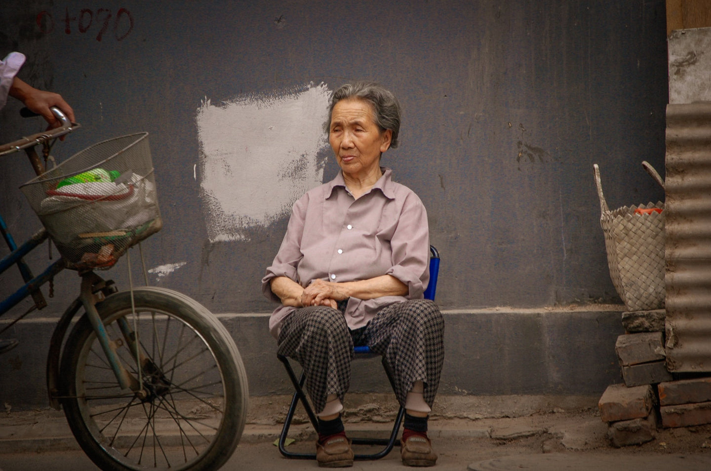Passing the time in China 11 x 14 / Colored Tracy McCrackin Photography - Tracy McCrackin Photography