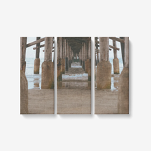 Load image into Gallery viewer, Peaceful Pier - 3 Piece Canvas Wall - Framed Ready to Hang 3x8&quot;x18&quot; Printy6 Wall art - Tracy McCrackin Photography