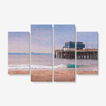 Load image into Gallery viewer, Newport Beach Seascape - 4 Piece Canvas Wall Art - Framed Ready to Hang 4x12&quot;x32 Printy6 Wall art - Tracy McCrackin Photography