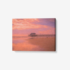 Orange Sunset - 1 Piece Canvas Wall Art - Framed Ready to Hang 24"x18" Printy6 Wall art - Tracy McCrackin Photography