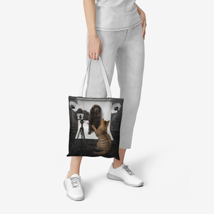 Photography Humor Cat/Dog Canvas Tote Bags Printy6 Bags - Tracy McCrackin Photography