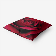 Load image into Gallery viewer, Red Rose Throw Pillow Printy6 Pillows &amp; Covers - Tracy McCrackin Photography