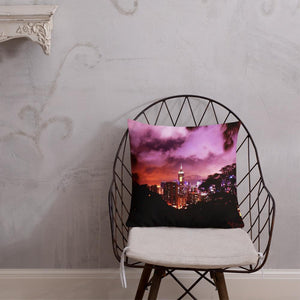 Ruby Nightscape Pillows Printful Home Decor - Tracy McCrackin Photography