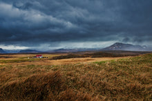 Load image into Gallery viewer, Storms Roll Over Grassy Iceland 5 x 7 / Colored Tracy McCrackin Photography GiclŽe - Tracy McCrackin Photography