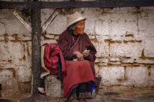 Load image into Gallery viewer, Tibetan Women Waiting at Bus Stop 5 x 7 / Colored Tracy McCrackin Photography GiclŽe - Tracy McCrackin Photography