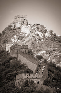 Sunset On The Great Wall Of China 5 x 7 / B&W Tracy McCrackin Photography GiclŽe - Tracy McCrackin Photography