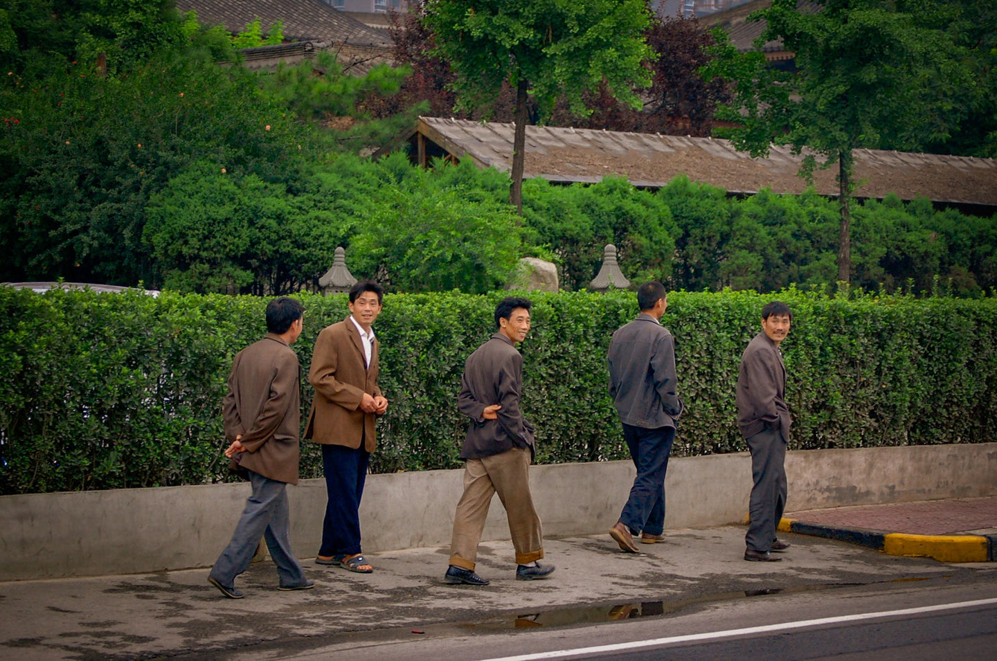 Men Walking Home from their Factory Tracy McCrackin Photography - Tracy McCrackin Photography