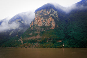 Clouds rolling in over the tall mountains of the Yangtze River Tracy McCrackin Photography - Tracy McCrackin Photography