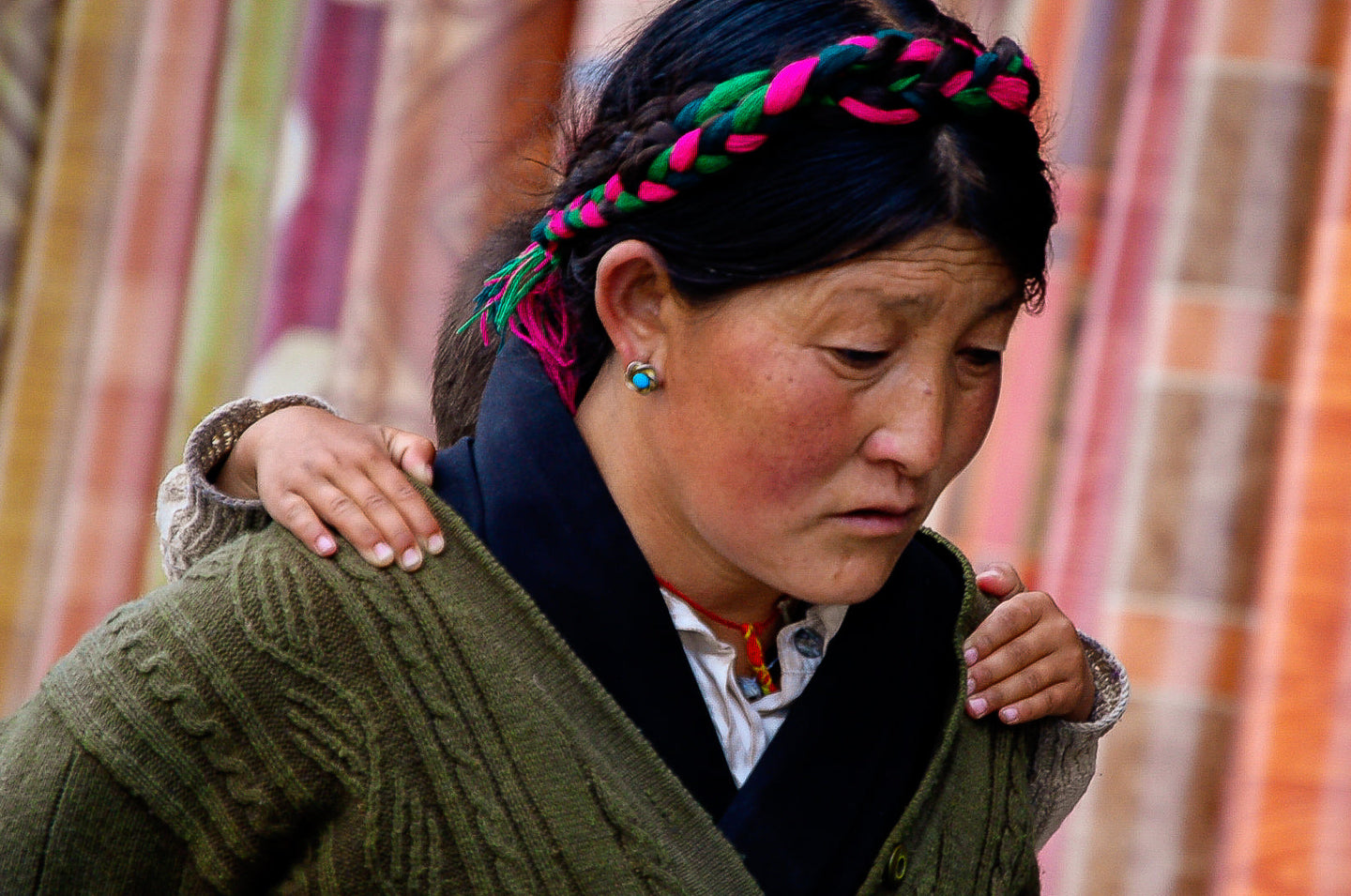 Mother and Child of Tibet 5 x 7 / Colored Tracy McCrackin Photography GiclŽe - Tracy McCrackin Photography