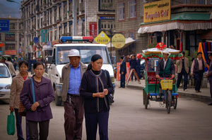 Downtown Llasa Tibet 5 x 7 / Colored Tracy McCrackin Photography GiclŽe - Tracy McCrackin Photography