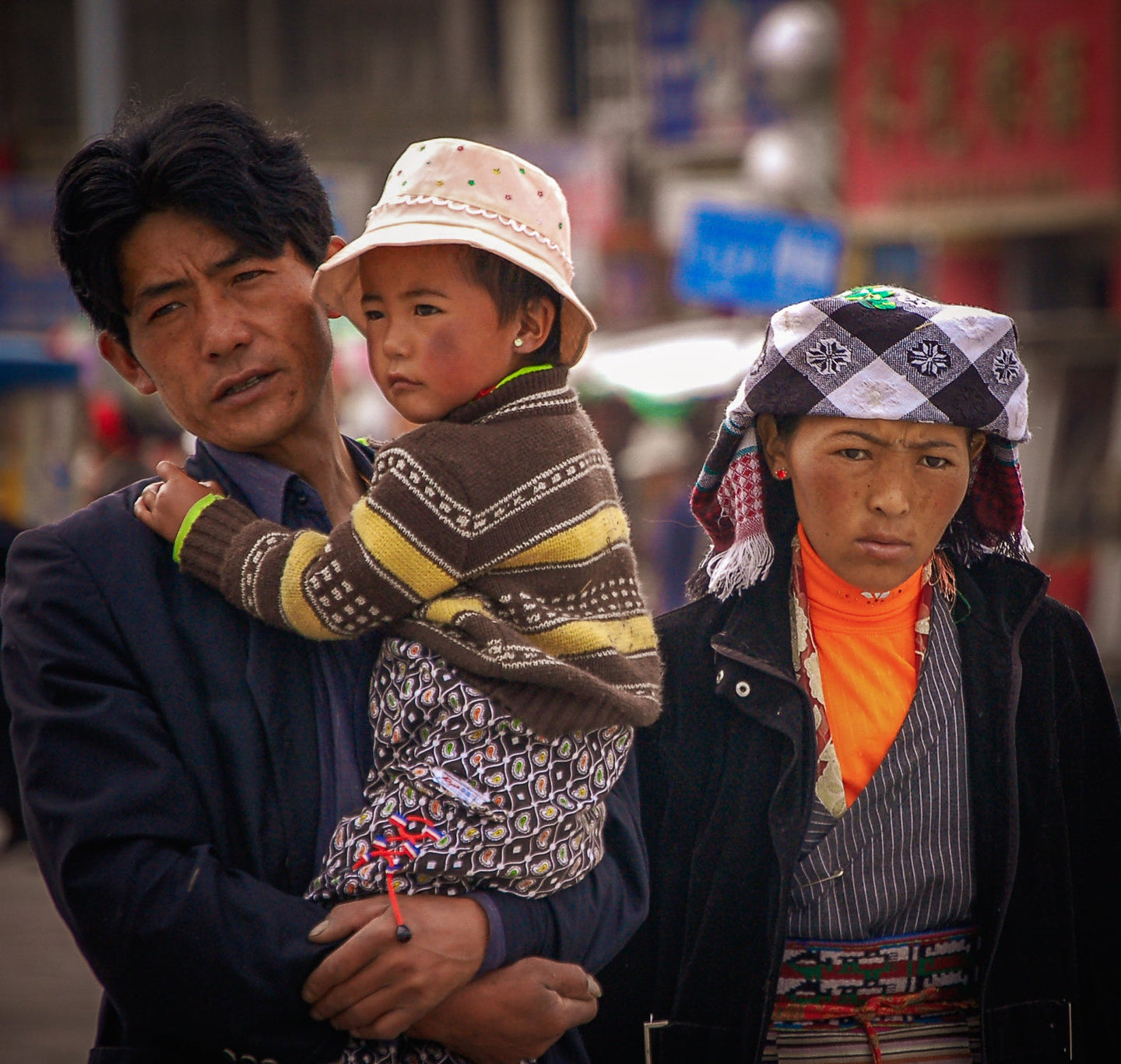 Colorful Tibetian Family 5 x 7 / Colored Tracy McCrackin Photography GiclŽe - Tracy McCrackin Photography
