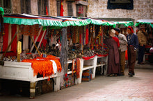Load image into Gallery viewer, Tibetan Marketplace in the Holy City 5 x 7 / Colored Tracy McCrackin Photography GiclŽe - Tracy McCrackin Photography