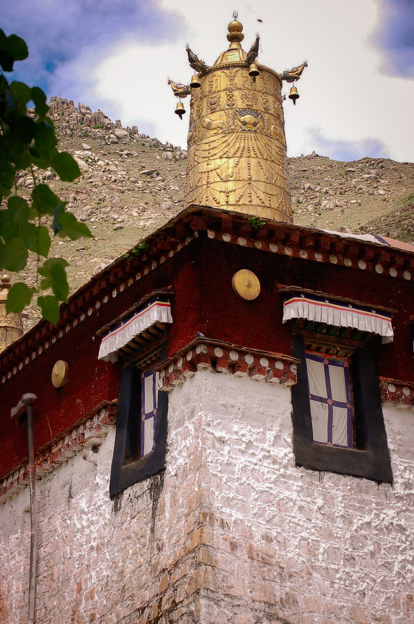 Golden Decor at Sera Monastery in Tibet 5 x 7 / Colored Tracy McCrackin Photography GiclŽe - Tracy McCrackin Photography