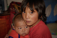Load image into Gallery viewer, Brotherly Love - Orphans in Tibet 5 x 7 / Colored Tracy McCrackin Photography GiclŽe - Tracy McCrackin Photography
