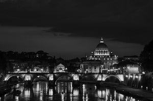 Sunset over the Tiber River in Rome 5x7 / BW Tracy McCrackin Photography GiclŽe - Tracy McCrackin Photography
