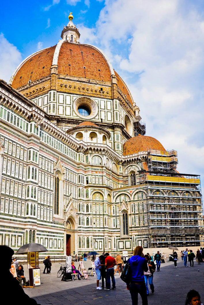 Iconic Florence: Street View of the Cathedral and Dome Tracy McCrackin Photography Wall art - Tracy McCrackin Photography